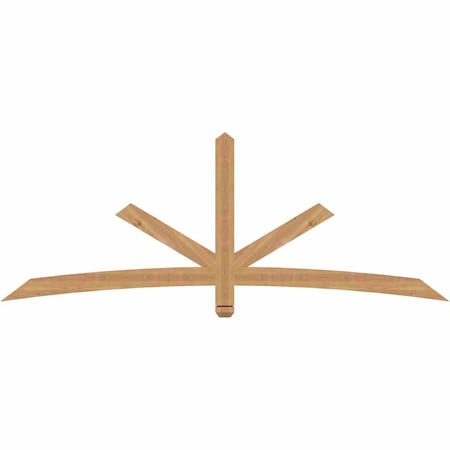 Ekena Millwork Alberta Smooth Timber Gable Bracket, Western Red Cedar, 84"W x 31"H x 1 1/2"D x 3 1/2"F, 9/12 Pitch GBW084X31X0204ALB00SWR